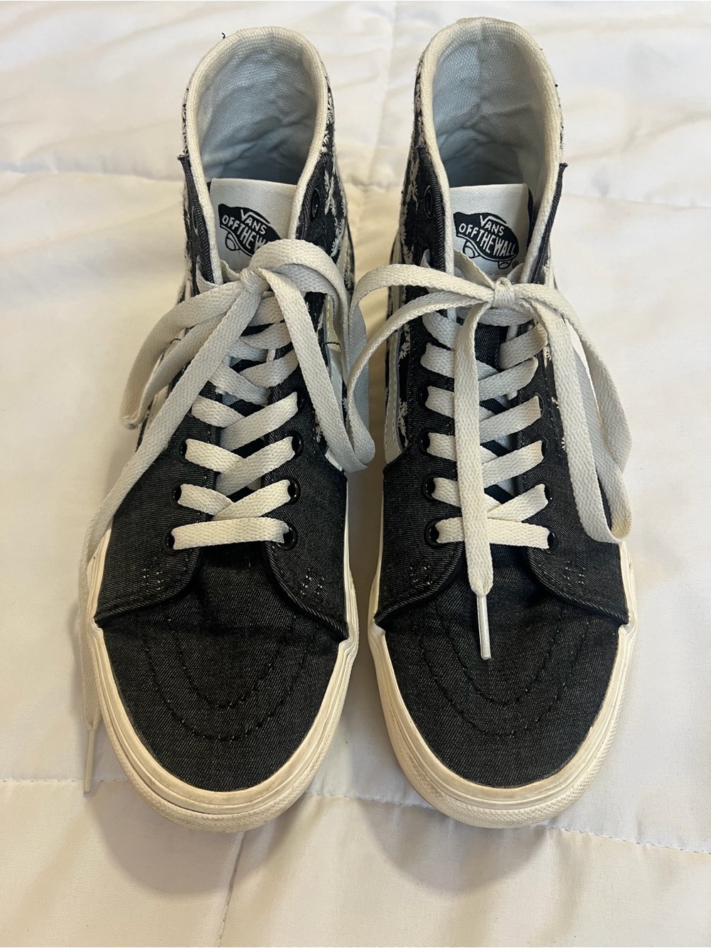 Vans Black Canvas High-Top Sneakers